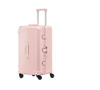 DEJJYYYZ Maleta La luz Universal de la Maleta del Viaje de la Rueda y el Desgaste Helado PC del Equipaje del Marco resisten la Superficie (Color : Frosted Pink, Size : 32 Inch)