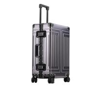 DEJJYYYZ Maleta Maleta de Aluminio de 20/24/26/28 Pulgadas, Cubierta con Ruedas de aleación, Equipaje rodante de Gran Capacidad de 30 Pulgadas, Viaje (Color : Gray, Size : 32)