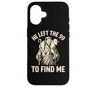 Dejó el 99 para encontrarme Christian Jesus Lost Sheep Parábola Carcasa para iPhone 16
