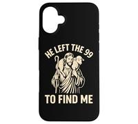 Dejó el 99 para encontrarme Christian Jesus Lost Sheep Parábola Carcasa para iPhone 16 Plus
