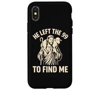 Dejó el 99 para encontrarme Christian Jesus Lost Sheep Parábola Carcasa para iPhone X/XS