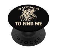 Dejó el 99 para encontrarme Christian Jesus Lost Sheep Parábola PopSockets PopGrip Adhesivo
