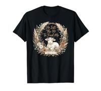 Dejó el 99 para encontrarme Christian Lamb versículo bíblico Camiseta gráfica económica