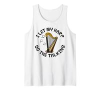 Dejo que mi arpa hable, músico de cuerdas introvertido Camiseta sin Mangas