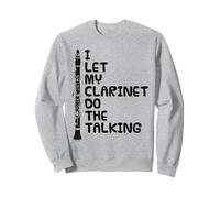 Dejo que mi clarinete hable, clarinetista introvertido Sudadera