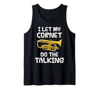 Dejo que mi corneta hable por sí sola, músico de metales Camiseta sin Mangas