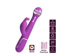 Dejon Vibrador con Thrusting y Rotación Twinkled de Prettylove
