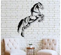 DEKADRON Arte de pared metálico, Caballo de metal, Decoración de pared metálica (43 x 101 cm)