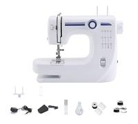 Dekaim Máquina de coser 608A eléctrica de 12 puntos, máquina de coser doméstica, minimáquina de coser eléctrica, adecuada para principiantes (estándar europeo)