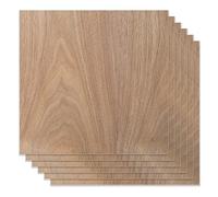 Dekaim Tablero De Nogal(30,5x30,5cm), Contrachapado De Nogal Negro, Superficie De Grano Natural De MontañA, Cortado Y Grabado Con LáSer, Cortado Con Cnc, ArtesaníA De Bricolaje(6 Piezas）