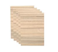 Dekaim Tablero para manualidades, 4 PAQUETES de madera contrachapada natural cortada con láser, formato A4, superficie con veta natural de montaña, corte CNC, manualidades DIY (nogal Bassen)