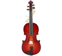Dekaim Violín en miniatura modelo de violín miniatura, mini instrumento musical adorno de escritorio, 14 cm
