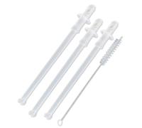 Dekarox Juego de 3 tubos de succión de leche para cafeteras DeLonghi 5313246091 (incluye cepillo de limpieza de 17 cm) para cafeteras ECAM PrimaDonna Dinamica