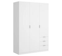 Dekit Armario 3 Puertas y 3 Cajones - ESSEN - 184x121x52 - Blanco Espacioso