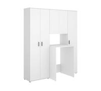 DEKIT - Conjunto DE 2 ARMARIOS Y Mueble para Lavadora con ALTILLO 190x163,3x62cm