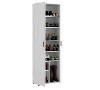 DEKIT GRUPO RIMOBEL Armario Multiusos 6 estantes, Madera de ingeniería, Blanco, 61x190x35cm