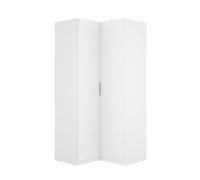 Armario esquinero emax 2 puertas blanco 203,5x95x97 cm