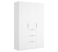 DEKIT GRUPO RIMOBEL Armario ropero 3 Puertas + 3 cajones, 135x204x52 cm