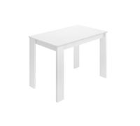 DEKIT GRUPO RIMOBEL Aspen Mesa Auxiliar Cocina Comedor, Melamina, Blanco, 77x110x67 cm