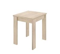 DEKIT GRUPO RIMOBEL BOK Mesa Auxiliar de Comedor o Cocina Extensible, Melamina, Roble Natural, 79-77x67-134x67 cm