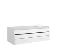 DEKIT Grupo RIMOBEL - Cama COMPACTA 190X90 - PEMA - - Blanco - 70x200x98cm