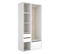 DEKIT Grupo RIMOBEL-Conjunto Armario-VESTIDOR con Trasera Reversible