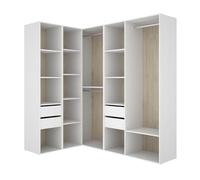 DEKIT Grupo RIMOBEL-Conjunto Armario-VESTIDOR Rincon con Trasera Reversible