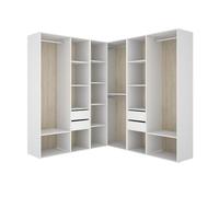 DEKIT Grupo RIMOBEL-Conjunto Armario-VESTIDOR Rincon con Trasera Reversible