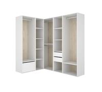 DEKIT Grupo RIMOBEL-Conjunto Armario-VESTIDOR Rincon con Trasera Reversible