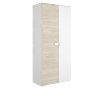 DEKIT GRUPO RIMOBEL DINA - Armario DINA con dos puertas - BLANCO / NATURAL - 205 x 90 x 52