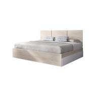 Conjunto dormitorio HAVANA DEKIT cabezal + aro 135-140x190 + 4 cajones natural/blanco
