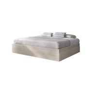DEKIT GRUPO RIMOBEL LAGO -Cama para dormitorio 135/140X190 con cuatro cajones - NATURAL - 39 x 148.6 x 194.8