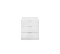 DEKIT GRUPO RIMOBEL LAGO - Mesita de tres cajones - BLANCO - 58 x 50.3 x 34.2 cm