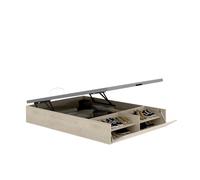 DEKIT Grupo RIMOBEL - LAN CANAPE Recto con Zapatero Cama 150x200 cm - Natural