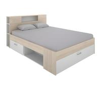 DEKIT Grupo RIMOBEL Lanka - Cama Compacta para Dormitorio - Natural/Blanco - 95 X 149.6 X 218.5 Cm