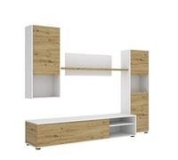 DEKIT GRUPO RIMOBEL Luka Composición de salón TV, Melamina, Gafito y Nordic, 180x220x41 cm