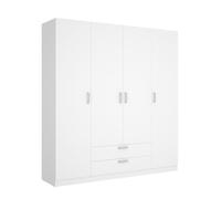 DEKIT GRUPO RIMOBEL MAXI - Armario de cuatro puertas y dos cajones - BLANCO - 215 x 200 x 52 cm