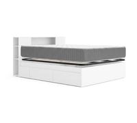 DEKIT - Pack Ahorro Dormitorio Cama Alice de 4 cajones con Cabezal Ten con 1 Colchón viscoelástico con muelles ensacados Aurea 150 x 190cm y 1 Somier de Lama Ancha