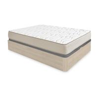DEKIT - Pack Ahorro Dormitorio Canapé Round con 1 Colchón viscoelástico Nova 150 x 190 cm, Altura 20 cm