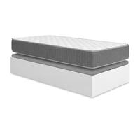 DEKIT - Pack Ahorro Juvenil Canapé Nest con 1 Colchón viscoelástico con muelles ensacados Aurea 105 x 190cm