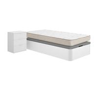 DEKIT - Pack Ahorro Juvenil Canapé Round con mesita y con 1 Colchón viscoelástico Nova 90x190cm