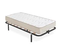 DEKIT - Pack Ahorro somier Lama Ancha Kerry con Colchón viscoelástico Nova Plus 90 x 190 cm