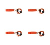 DEKKRYNFV 4 silbatos de señalización con correa ajustable para el cuello para kayak, pesca, navegación, silbatos portátiles de alto decibelio