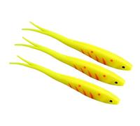 DEKKRYNFV Accesorios De Aparejos De Pesca con Señuelo Suave 3 Uds. 17 5 Cm 18g Swimbait Artificial Bifurcada Cebos Elásticos De Agua Profunda