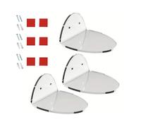 DEKKRYNFV Bastidores de almacenamiento de pared acrílicos resistentes multiusos para monitores de bebé, altavoces y cámaras de seguridad, diseños claros
