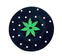 DEKKRYNFV Boinas de moda unisex accesorio para la cabeza para mujeres y hombres, sombrero de taxi para conducir al aire libre, sombreros vintage para mujer, Negro, S