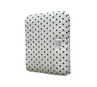 DEKKRYNFV Bolsa profesional para portátil con patrón de lunares y correas ajustables para el hombro, asa gruesa, bolsa de moda para portátil profesional, White, 13 to 14 inches
