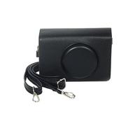 DEKKRYNFV Carcasa de piel para cámara, prevención de caídas, fácil mantenimiento, solución de transporte, funda protectora para viajes, color negro y marrón, Black