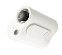 DEKKRYNFV Cinturón de cintura recargable para exteriores, 3000 mAh, clip de textura ABS, adecuado para senderismo, camping, ventilador de cintura de refrigeración