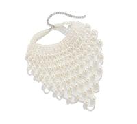 DEKKRYNFV Collar barroco de moda con borlas de malla y perlas para mujer, busca estilos únicos y accesorios de joyería, collar de moda